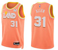 Mens Cleveland Cavaliers #31 Jarrett Allen Nike Orange 2025-26 City Edition Swingman Jersey