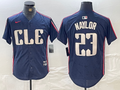 Men’s Cleveland Guardians Bo Naylor #23 Navy 2024 City Connect Limited Jersey