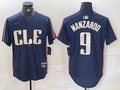 Men’s Cleveland Guardians Kyle Manzardo #9 Navy 2024 City Connect Limited Jersey