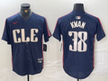 Men’s Cleveland Guardians Steven Kwan #38 Navy 2024 City Connect Limited Jersey