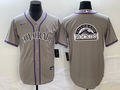 Men’s Colorado Rockies Gray Team Jersey
