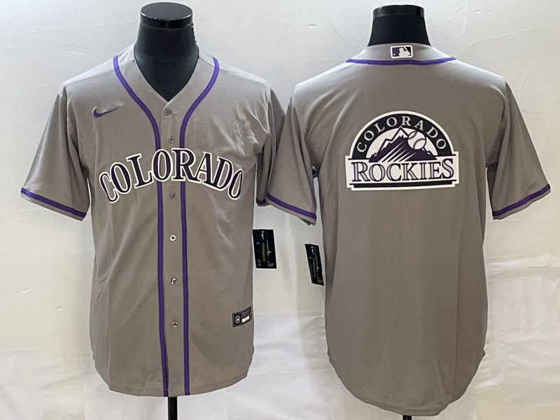 Men’s Colorado Rockies Gray Team Jersey