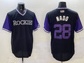 Men’s Colorado Rockies Nolan Arenado #28 Black Limited Jersey