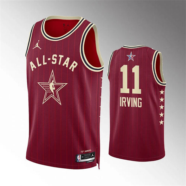 Men’s Dallas Mavericks #11 Kyrie Irving Red 2024 NBA All-Star Game Swingman Jersey