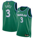 Mens Dallas Mavericks #3 Anthony Davis Nike Green Classic Edition Jersey