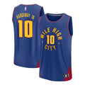 Mens Denver Nuggets #10 Tim Hardaway Jr. Blue Statement Edition Swingman Jersey