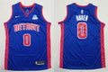 Mens Detroit Pistons #0 Jalen Duren Blue Icon Edition Jersey