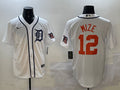 Men’s Detroit Tigers Casey Mize #12 White Jersey