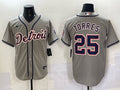 Men’s Detroit Tigers Gleyber Torres #25 Gray Limited Jersey