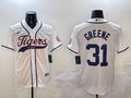 Men’s Detroit Tigers Riley Greene #31 White Jersey