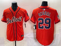 Men’s Detroit Tigers Tarik Skubal #29 Orange Limited Jersey