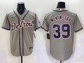 Men’s Detroit Tigers Zach McKinstry #39 Gray Jersey