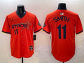 Men’s Houston Astros Cam Smith #11 Orange 2025 City Connect Limited Jersey