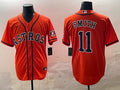Men’s Houston Astros Cam Smith #11 Orange Alternate Jersey