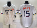 Men’s Houston Astros Enoli Paredes #15 White 2025 City Connect Limited Jersey