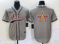 Men’s Houston Astros Gray Alternate Jersey Joint Edition