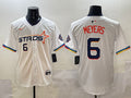 Men’s Houston Astros Jake Meyers #6 White 2025 City Connect Limited Jersey