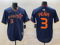 Men’s Houston Astros Jeremy Pena #3 Navy 2025 City Connect Limited Jersey