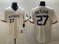 Men’s Houston Astros Jose Altuve #27 Cream 2025 City Connect Limited Jersey