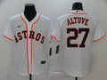Men’s Houston Astros Jose Altuve #27 White Baseball Jersey