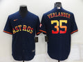 Men’s Houston Astros Justin Verlander #35 Navy Jersey