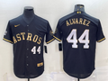 Men’s Houston Astros Yordan Alvarez #44 Black Team Jersey