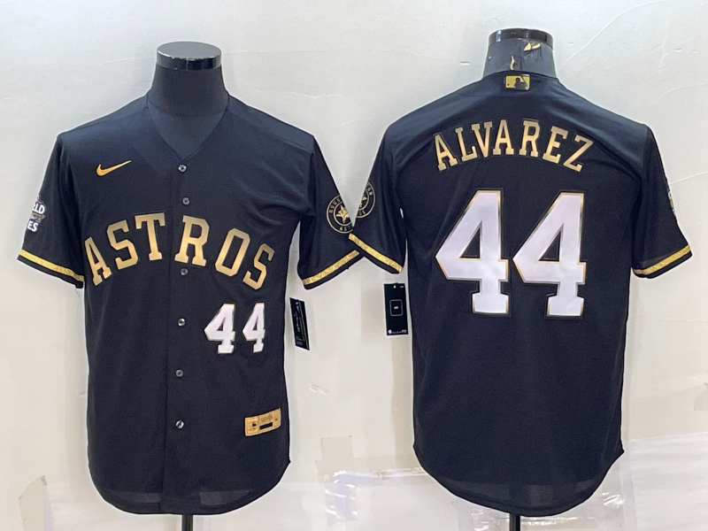Men’s Houston Astros Yordan Alvarez #44 Black Team Jersey