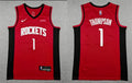 Mens Houston Rockets #1 Amen Thompson Red Icon Edition Jersey