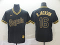 Men’s Kansas City Royals Bo Jackson #16 Black Baseball Jersey
