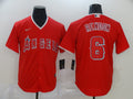 Men’s Los Angeles Angels Anthony Rendons #6 Red Sewn Jersey
