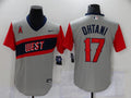 Men’s Los Angeles Angels Shohei Ohtani #17 Gray Printed Jersey