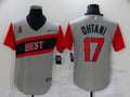 Men’s Los Angeles Angels Shohei Ohtani #17 Gray Printed Jersey
