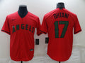 Men’s Los Angeles Angels Shohei Ohtani #17 Red Sewn Baseball Jersey