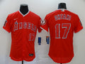 Men’s Los Angeles Angels Shohei Ohtani #17 Red Sewn Jersey
