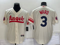 Men’s Los Angeles Angels Taylor Ward #3 Cream City Connect Jersey