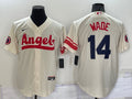 Men’s Los Angeles Angels Tyler Wade #14 Cream City Connect Jersey