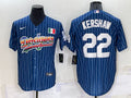 Men’s Los Angeles Dodgers Clayton Kershaw #22 Blue Authentic Jersey
