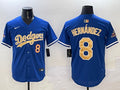 Men’s Los Angeles Dodgers Enrique Hernandez #8 Royal 2025 Gold Collection Limited Jersey