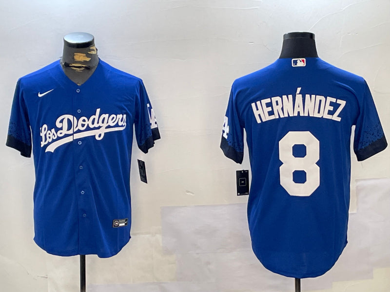 Men’s Los Angeles Dodgers Enrique Hernandez #8 Royal City Connect Jersey
