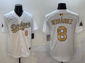 Men’s Los Angeles Dodgers Enrique Hernandez #8 White 2025 Gold Collection Limited Jersey