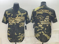 Men’s Los Angeles Dodgers Fernando Valenzuela #34 Camouflage Baseball Jersey