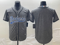 Men’s Los Angeles Dodgers Gray Joint Edition Blank Jersey