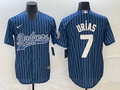 Men’s Los Angeles Dodgers Julio Urias #7 Blue Jersey Joint Edition