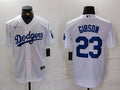 Men’s Los Angeles Dodgers Kirk Gibson #23 White Home Jersey
