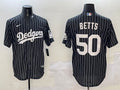 Men’s Los Angeles Dodgers Mookie Betts #50 Black Alternate Limited Jersey