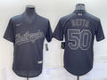 Men’s Los Angeles Dodgers Mookie Betts #50 Black Authentic Jersey