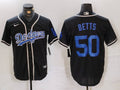 Men’s Los Angeles Dodgers Mookie Betts #50 Black Jersey