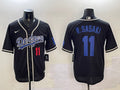 Men’s Los Angeles Dodgers Roki Sasaki #11 Black Jersey