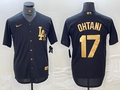 Men’s Los Angeles Dodgers Shohei Ohtani #17 Black Alternate Limited Jersey