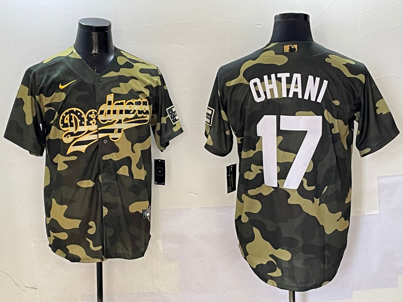 Men’s Los Angeles Dodgers Shohei Ohtani #17 Camouflage Jersey